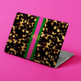 Load image into Gallery viewer, Custom MacBook Case, Air, Pro, Personalized Laptop Cover, 2-Pieces, Monogram Tech, Preppy, Tortoise Shell, Stripes, Pink, Green, Red
