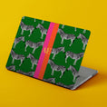 Load image into Gallery viewer, Custom MacBook Case, Air, Pro, Personalized Laptop Cover, 2-Pieces, Monogram Tech, Preppy, Initials, Stripes, Animal, Zebra
