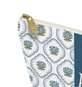 Load image into Gallery viewer, Custom Zip Bags, Pouch, Travel, Tech, Monogram, Personalized, Letter, Initial, Makeup, Cords, Accessory, Preppy Grand Millennial, Flowers
