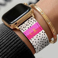 Load image into Gallery viewer, Personalized Apple Watch Band, Custom Strap, Smart Watch, 38, 40, 41, 42, 44, 45, 49, 3 4 5 6 7 8 9 10 SE, Letter, Initials, Dalmation Dots
