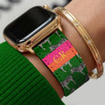 Load image into Gallery viewer, Personalized Apple Watch Band, Custom Strap, Smart Watch, 38, 40, 41, 42, 44, 45, 49, 3 4 5 6 7 8 9 10 SE, Initials, Zebra Stripe
