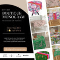 Load image into Gallery viewer, Custom Mahjong Tablecloth, Card Game Cover, Monogram, Personalized, Letter, Initial, Chinoiserie, Bright Fun Colors, Preppy Stripes, Mahjong

