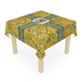 Load image into Gallery viewer, Custom Mahjong Tablecloth, Card Game Table Cover, Monogram, Personalized, Letter, Initial, Chinoiserie, Birds, Golden, Greek Key, Green Pink

