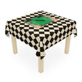 Load image into Gallery viewer, Custom Mahjong Tablecloth, Card Game Table Cover, Monogram, Personalized, Letter, Initial, Preppy, Cheetah, Leopards,Umbrella, Black Checker
