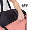 Load image into Gallery viewer, Custom Mahjong Tote Bag, Large Travel Bag, Monogram, Rope, Personalized, Letter, Initial, Preppy Tiger, Stripes, Green, Blue, Pink, Red
