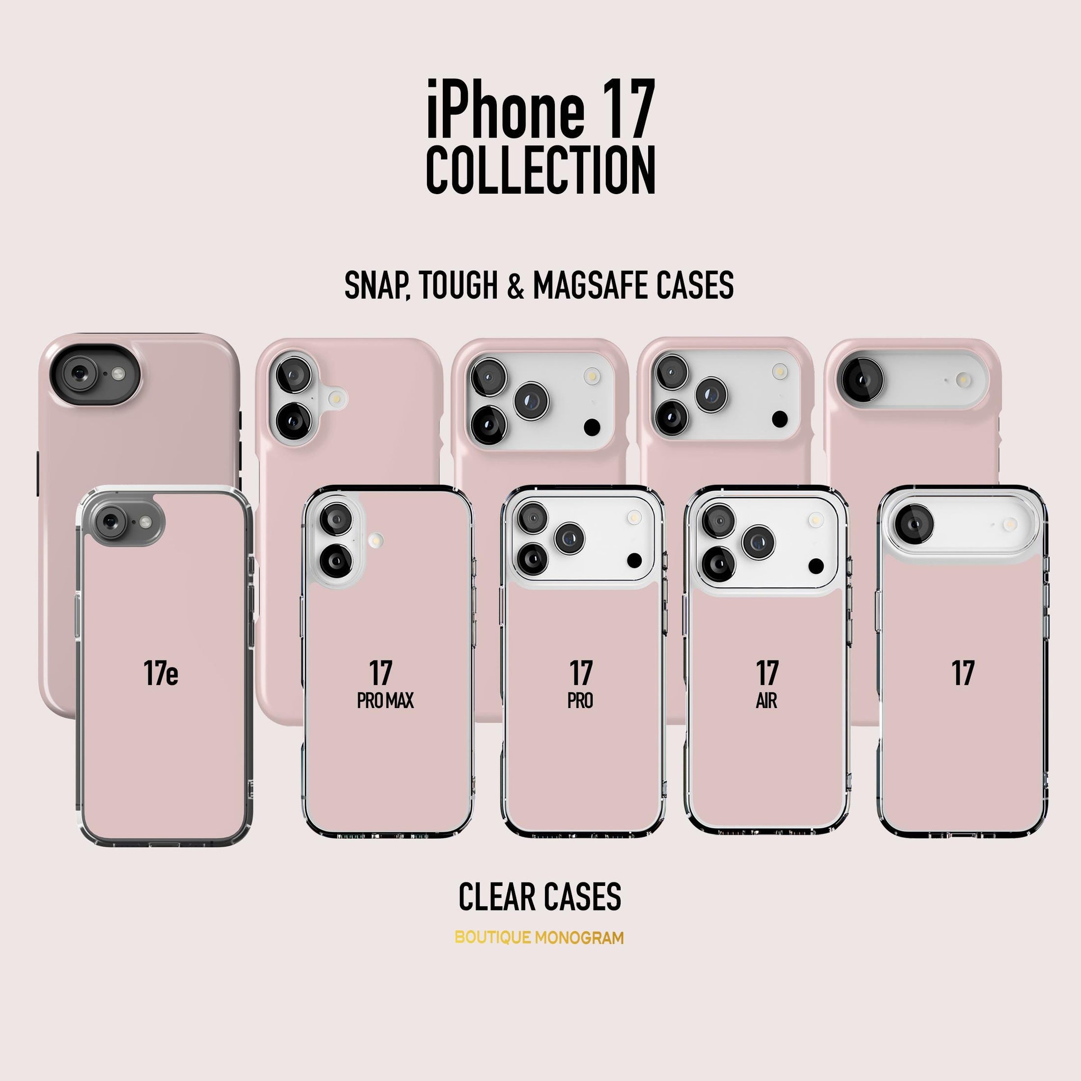 Personalized Initial Phone Case, Custom Name, iPhone 17e, 16, 15, 14,13,Magsafe,Pro Max,Plus,Mini, Monogram, Designer Brown Checkers, Stripe
