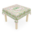 Load image into Gallery viewer, Custom Mahjong Tablecloth, Card Game Table Cover, Monogram, Personalized, Letter, Initial, Preppy, Pastel Watercolor Flowers
