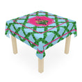 Load image into Gallery viewer, Custom Mahjong Tablecloth, Card Game Table Cover, Monogram, Personalized, Letter, Initial, Preppy, Cheetah, Leopards,Umbrella, Pink, Green
