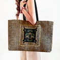 Load image into Gallery viewer, Custom Mahjong Tote Bag, Large Travel Bag, Monogram, Rope, Personalized, Letter, Initial, Dice, Leopards, Cheetah, Pagoda, Preppy

