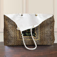 Load image into Gallery viewer, Custom Mahjong Tote Bag, Large Travel Bag, Monogram, Rope, Personalized, Letter, Initial, Dice, Leopards, Cheetah, Pagoda, Preppy
