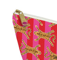 Load image into Gallery viewer, Custom Mahjong Zip Bag, Tile Pouch, Games, Large, Monogram, Personalized, Letter, Initial, Chinoiserie, Preppy, Tibetian Tigers, Stripes
