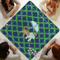 Load image into Gallery viewer, Custom Mahjong Mat, Personalized, Monogrammed, Letter, Initial, Preppy Leopard Parasol Umbrella
