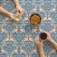 Load image into Gallery viewer, Custom Tablecloth, Card Game Cover, Mahjong Table Cover, Monogram, Personalized, Letter, Initial, Tropical Damask, Vintage Flamingo, Classy
