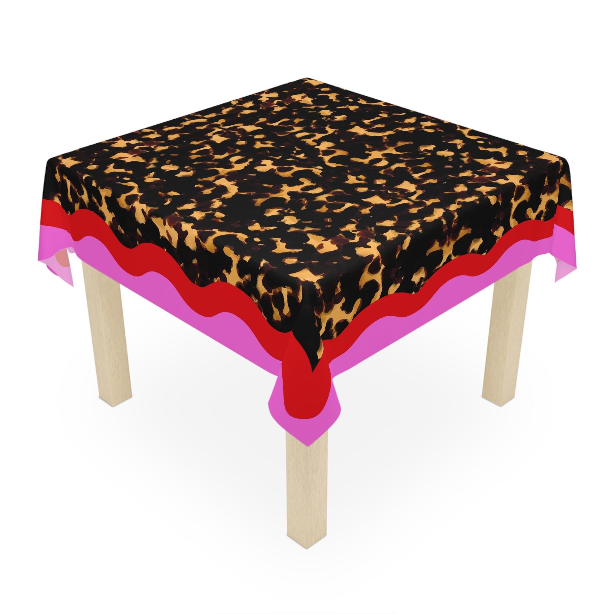 Custom Mahjong Tablecloth, Card Game Table Cover, Monogram, Trendy Colors, Popular, Modern Tortoise Pattern
