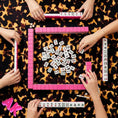 Load image into Gallery viewer, Custom Mahjong Tablecloth, Card Game Table Cover, Monogram, Personalized, Initials, Trendy Colors, Popular, Modern Tortoise Pattern
