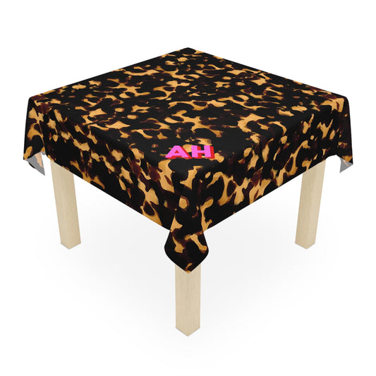 Custom Mahjong Tablecloth, Card Game Table Cover, Monogram, Personalized, Initials, Trendy Colors, Popular, Modern Tortoise Pattern