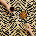 Load image into Gallery viewer, Custom Mahjong Tablecloth, Card Game Table Cover, Monogram, Personalized, Initials, Trendy Colors, Popular, Animal Zebra Pattern
