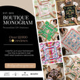 Load image into Gallery viewer, Custom Mahjong Tablecloth, Card Game Table Cover, Monogram, Personalized, Letter, Initial, Preppy Monkeys, Checker, Tropical Pink
