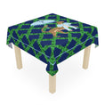 Load image into Gallery viewer, Custom Mahjong Tablecloth, Card Game Cover, Monogram, Personalized, Letter, Initial, Chinoiserie, Leopard, Cheetah, Umbrella, Blue, Green
