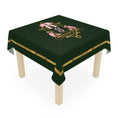 Load image into Gallery viewer, Custom Mahjong Tablecloth, Card Game Table Cover, Monogram, Personalized, Letter, Initial, Preppy, Chinoiserie, Pink Monkeys, Pagoda, Bamboo
