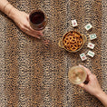 Load image into Gallery viewer, Custom Mahjong Tablecloth, Card Game Table Cover, Monogram, Personalized, Initials, Trendy Colors, Popular, Animal Leopard Cheetah Pattern
