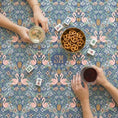 Load image into Gallery viewer, Custom Tablecloth, Card Game Cover, Mahjong Table Cover, Monogram, Personalized, Letter, Initial, Tropical Damask, Vintage Flamingo, Classy
