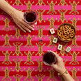 Load image into Gallery viewer, Custom Mahjong Tablecloth, Card Game Table Cover, Monogram, Personalized, Letters, Initial, Tibetan Tiger Oriental Rug Design
