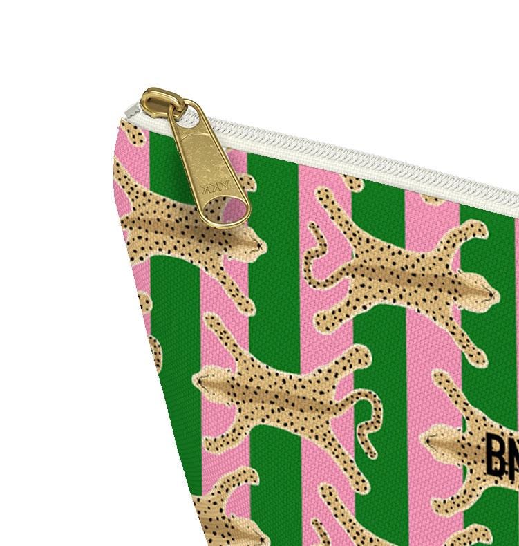 Custom Zip Mahjong Card Bag, Monogram, Personalized, Letter, Initial, Travel Pouch, Tech, Chinoiserie, Preppy, Leopard, Cheetah Rug, Stripes