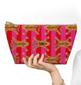 Load image into Gallery viewer, Custom Mahjong Zip Bag, Tile Pouch, Games, Large, Monogram, Personalized, Letter, Initial, Chinoiserie, Preppy, Tibetian Tigers, Stripes
