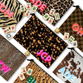Load image into Gallery viewer, Custom Mahjong Zip Bag, Tile Pouch, Game Bag, Preppy, Large, Monogram, Personalized, Letter, Initial, Tortoise, Leopard
