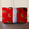 Load image into Gallery viewer, Custom Mahjong Tote Bag, Large Travel Bag, Monogram, Rope, Personalized, Letter, Initial, Preppy Tiger, Stripes, Green, Blue, Pink, Red
