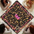 Load image into Gallery viewer, Custom Mahjong Mat, Personalized, Monogram, Letter, Initial, Modern, Preppy Tortoise, Animal Print Design
