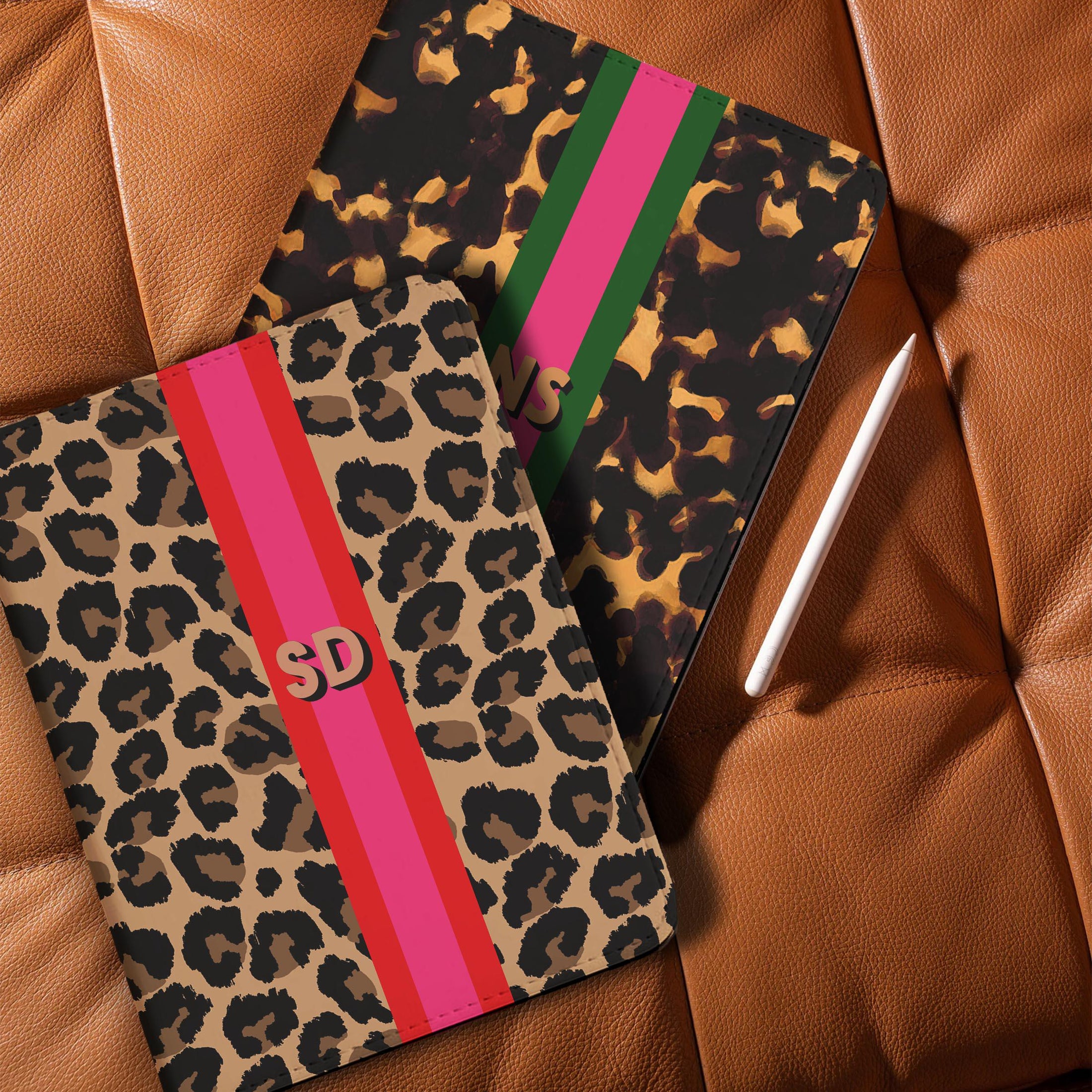 Personalized Ipad Case, Pro, Air, 11, 12.9, Custom Cover, Monogram, Folio, Initials, Tortoise,Leopard, Check, Zebra, Cow, Deer, Tiger