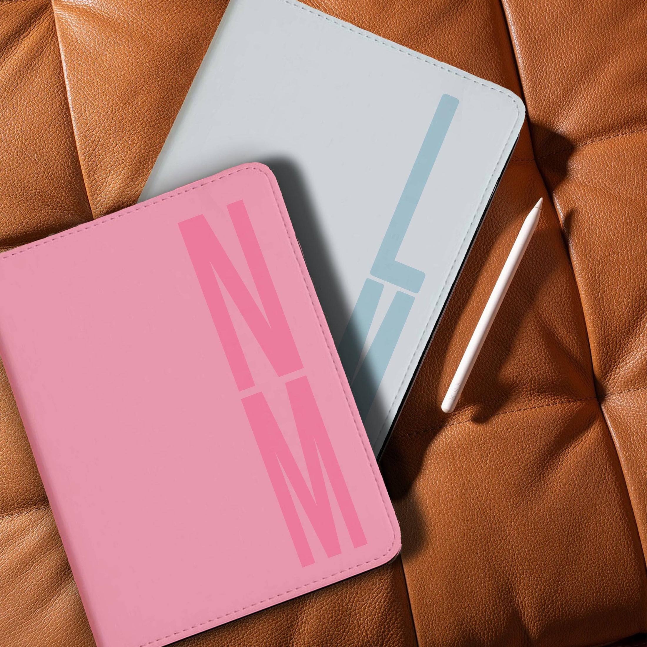 Personalized Ipad Case, Pro, Air, 11, 12.9, Custom Cover, Monogram, Folio, Stand, Name, Pink Blue Peach Tan Green
