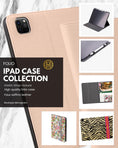 Load image into Gallery viewer, Personalized Ipad Case, Pro, Air, 11, 12.9, Custom Cover, Monogram, Folio, Initials, Maximalist, Bright, Stripes, Pink, Green, Blue, Orange
