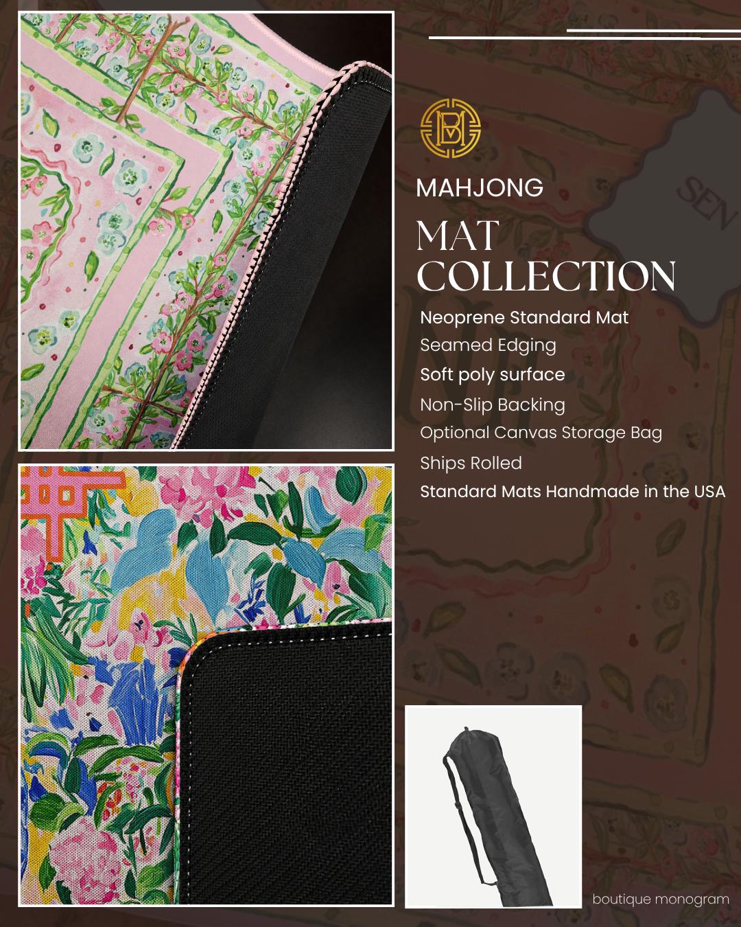 Custom Mahjong Mat, Neoprene, Animal Print, Leopard, Cheetah, Zebra, Tiger, Tortoise, Deer, Antelope