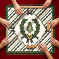 Load image into Gallery viewer, Custom Mahjong Mat, 31.5", Neoprene, Personalized, Monogrammed, Initial, Winter, Holiday, Christmas, Equestrian, Masculine, Male, Plaid
