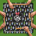 Load image into Gallery viewer, Custom Mahjong Mat, 31.5", Neoprene, Personalized, Initial, Winter, Holiday, Christmas, Preppy, Topiary, Grand Millennial, Ginger Jars
