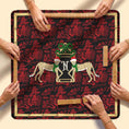 Load image into Gallery viewer, Custom Mahjong Mat, 31.5", Neoprene, Personalized, Monogrammed, Letter, Initial, Winter, Holiday, Christmas, Leopard, Chinoiserie, Pagoda
