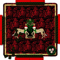 Load image into Gallery viewer, Custom Mahjong Mat, 31.5", Neoprene, Personalized, Monogrammed, Letter, Initial, Winter, Holiday, Christmas, Leopard, Chinoiserie, Pagoda

