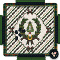 Load image into Gallery viewer, Custom Mahjong Mat, 31.5", Neoprene, Personalized, Monogrammed, Initial, Winter, Holiday, Christmas, Equestrian, Masculine, Male, Plaid
