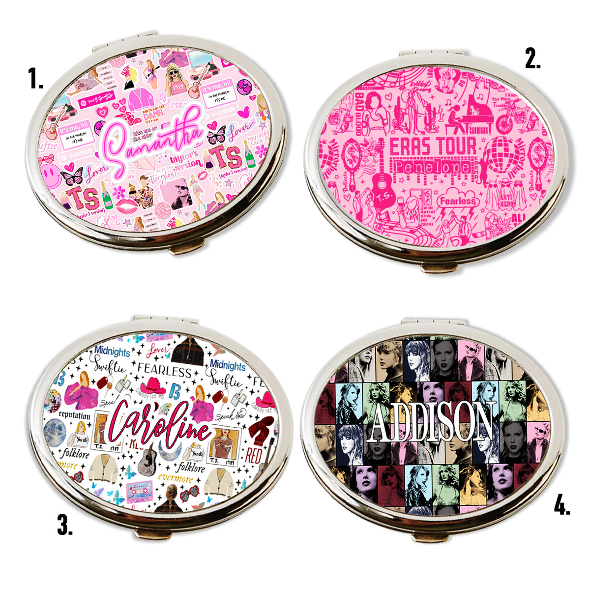 Personalized Taylor Swift Inspired Pocket Mirrors