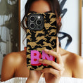 Load image into Gallery viewer, Personalized Large Initial Phone Case, Leopard
