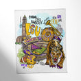Load image into Gallery viewer, College Throw Blanket, LSU
