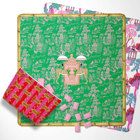 Mahjong Mat, Neoprene, Preppy, Chinoiserie, Wholesale  Mahjong Mat Wholesale- Boutique Monogram