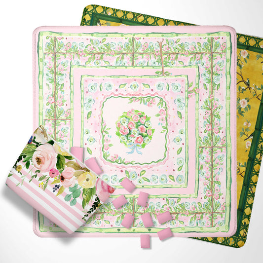 Mahjong Mat, Spring Collection, Neoprene, Wholesale  Mahjong Mat Wholesale- Boutique Monogram