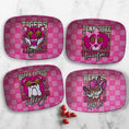 Load image into Gallery viewer, College Serving Platter, Pink Fan Collection
