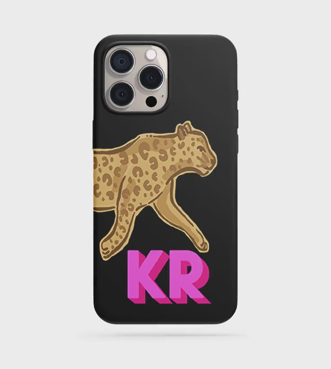Personalized Shadow Initial Phone Case