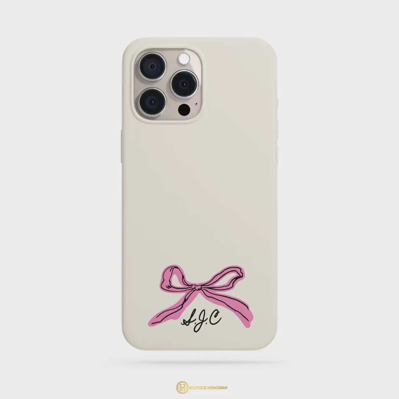 Personalized Bow Phone Case