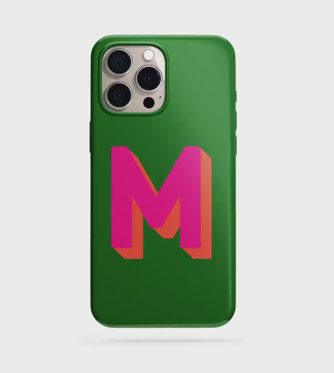 Personalized Shadow Initial Phone Case